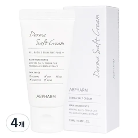 에이비팜 더마 솔트크림 트리액티브 플러스, 25ml, 4개
