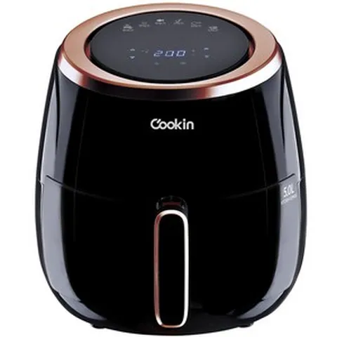 키친플라워 쿠킨 대용량 디지털 에어프라이어 5.0L, KEA-BY5100ECP, 블랙