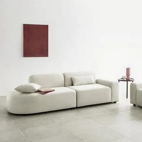 까사미아 소이 3인 오픈형 소파 우형 방문설치, 아이보리