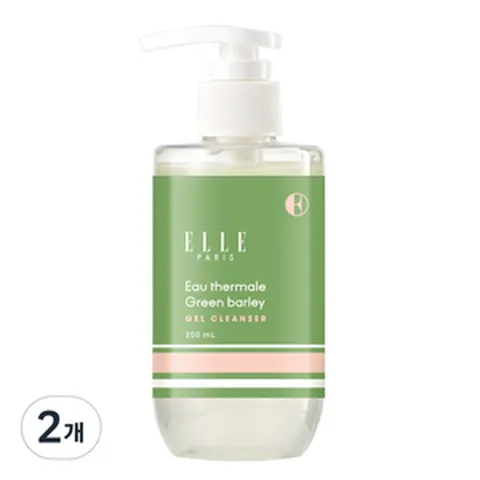 엘르파리스 오떼르말 그린베일리 약산성 젤 폼 클렌저, 200ml, 2개