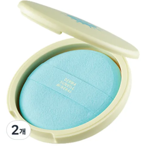 맥스클리닉 내추럴 100 더마 썬킬 미네랄 10 빅쿠션 SPF46 PA+++ 본품, 10g, 2개