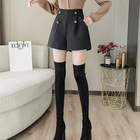 루나걸 여성용 메이듀 포버튼 반바지
