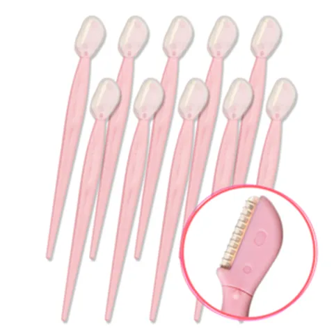 래쉬톡 부분 눈썹 칼, 핑크, 10개