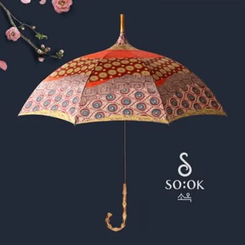 소옥 연인 luxury 수동 장우산 대나무