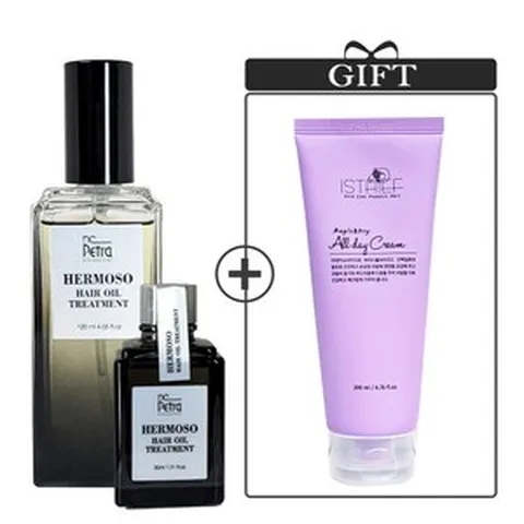 엔씨페트라 에르모소 오일 헤어 미용실 에센스 120ml + 노워시트리트먼트 200ml 1개 + 파우치
