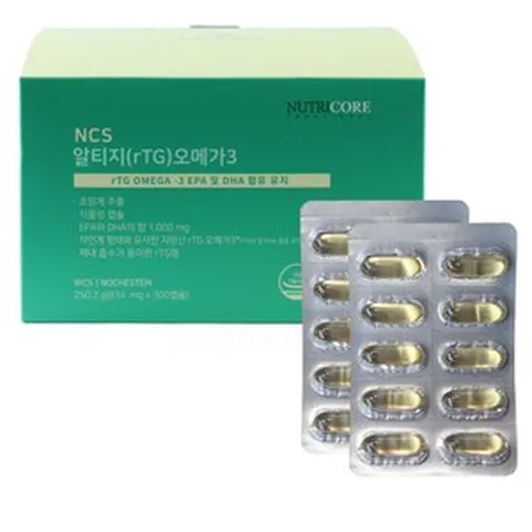 뉴트리코어 NCS 식물성 알티지 오메가3 834mg x 300정 초임계, 1개, 300캡슐