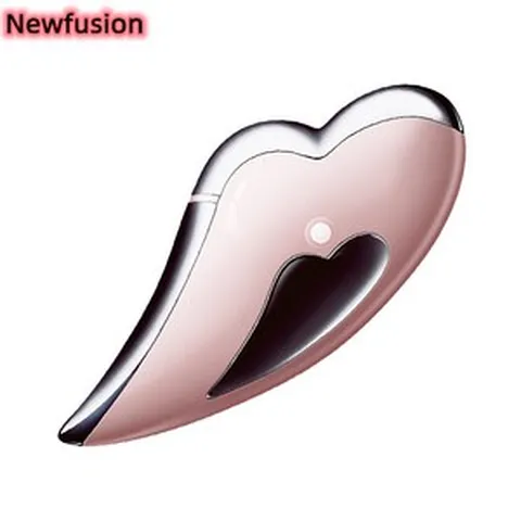 Newfusion카사업 하트 마사지기 괄사 마사지 가정용 클렌징 및 미용 악기, 영문판, 흰색