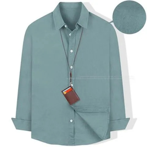 남성 린넨 셔츠 긴팔 남자 남방 여름 마셔츠 링클프리 오버핏 와이셔츠 빅사이즈 95~130