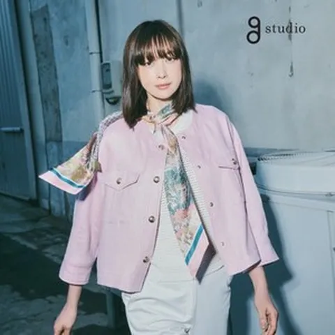 지스튜디오 [일시불1만]24SS 프렌치 린넨100 헤링본 금장 블루종, 블랙/66