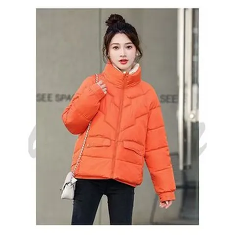 숏패딩 여성 쇼트 패딩 하이넥 슬림