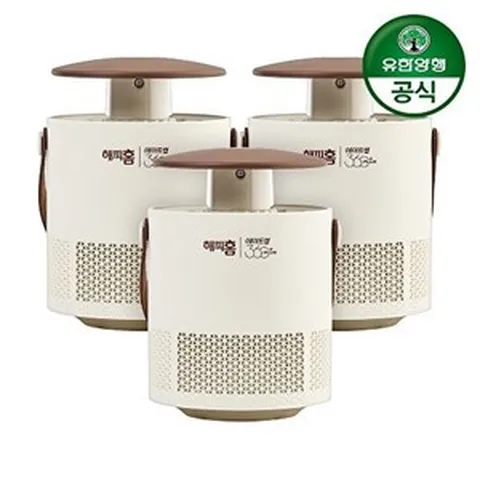 유한양행 해피홈 모기포충기 에어트랩 360 플러스 3개