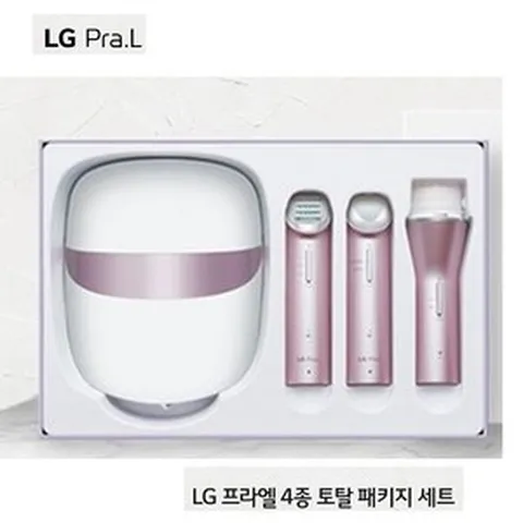 엘지 lg프라엘세트(리퍼) 단순개봉 더마 마스크 피부관리기 토탈4종 혼수 선물, 필수선택, LG 프라엘 토탈4종세트(핑크)