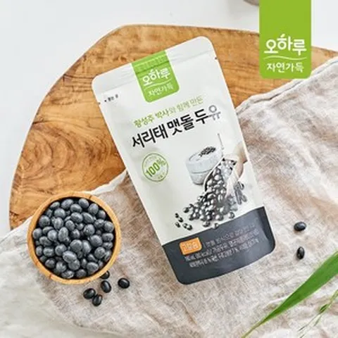 오하루 자연가득 서리태 맷돌 두유 고칼슘 180mlx4박스 (80팩), 180ml x 4박스, 180ml