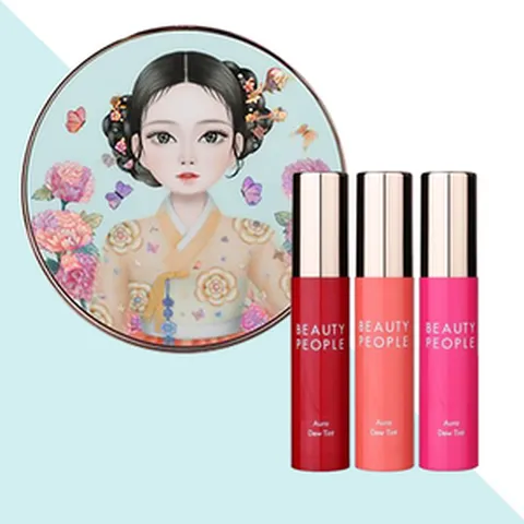 뷰티피플 철벽녀 시즌13 쌀대나무 미백수 커버쿠션 본품 23호+NEW 아우라 듀틴트 택1, 매화공주+핑크이슬
