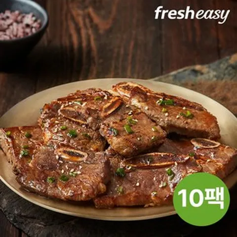 프레시지 바를정육 한입LA갈비 (냉동) 10팩 500g, 10개