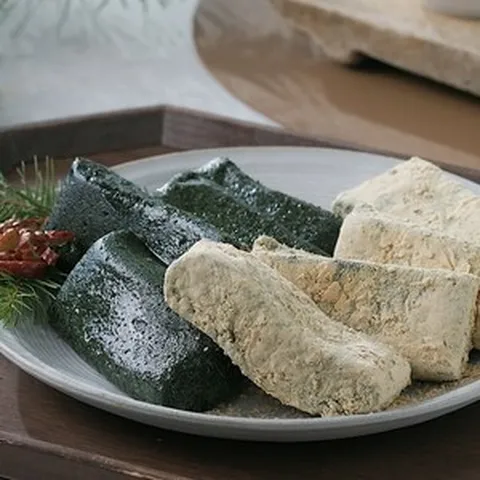 이마시야 현미찹쌀 쑥인절미 + 콩고물 제주 참쑥 개별포장 떡, 40g, 2세트