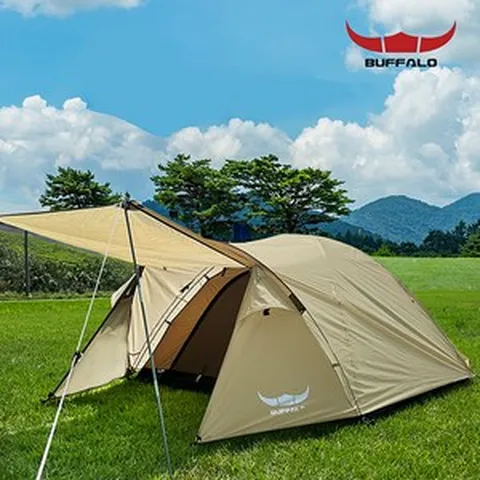 버팔로 아크 돔 텐트 4-5인 / 백패킹 낚시 돔텐트, 제품선택:버팔로 아크 돔 텐트(베이지), 제품선택:버팔로 아크 돔 텐트