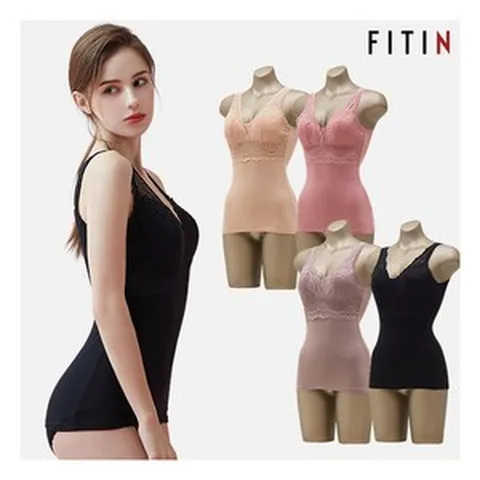 [피트인] 4종세트 코튼혼방 란쥬 브라탑나시 보정쉐이퍼(90.95)