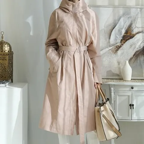 봄 벨트 집업 야상 트렌치코트 바바리