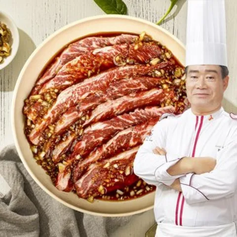 [기획특가]구본길 푸짐한 양념 꽃갈비살 총 2kg (500g x 4팩), 구본길 푸짐한 양념 꽃갈비살, 4개, 500g