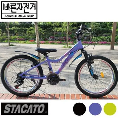 2024 스타카토 스펙터 22 알루미늄 22인치 시마노 21단 MTB 주니어 자전거, (95%셋팅및조립배송), 블랙