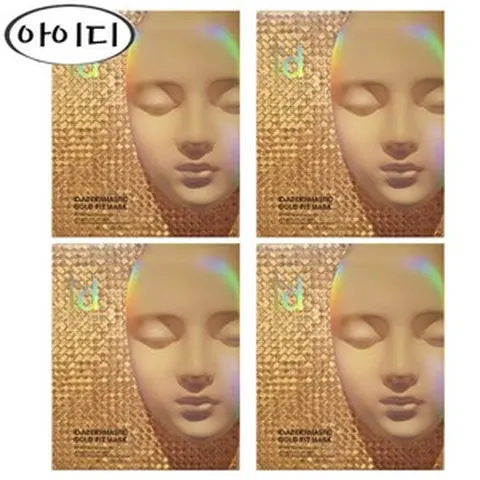 ID 아이디 드라마틱 골드 콜라겐 리프팅 하이드로겔 골드마스크, 4매입, 4개