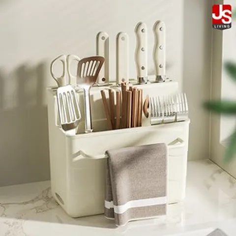 JS리빙 주방 물빠짐 수저통 수저 정리함 무타공 걸이형 부엌 수저꽂이 숟가락 젓가락 칼 보관 건조대 칼집 칼꽂이 가정용 업소용 @JSLiving Morian 134679Jimi70, 1개