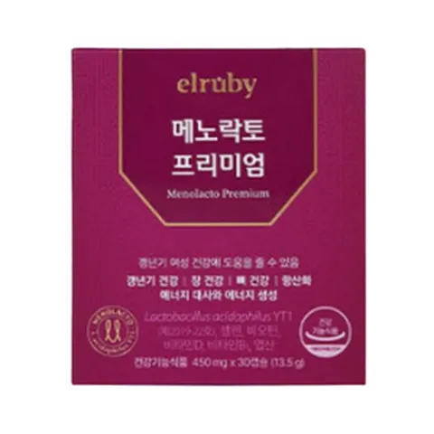 휴온스 엘루비 메노락토프리미엄, 1개, 1개월, 13.5g, 30정