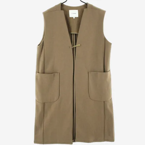 [M]SJ WANI 에스제이와니 카멜 롱베스트 자켓(SW89)