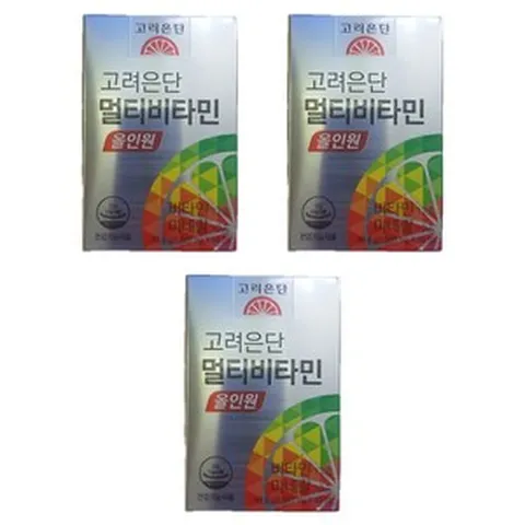 고려은단 멀티비타민 올인원 종합비타민 종합영양제 60정 X 3개