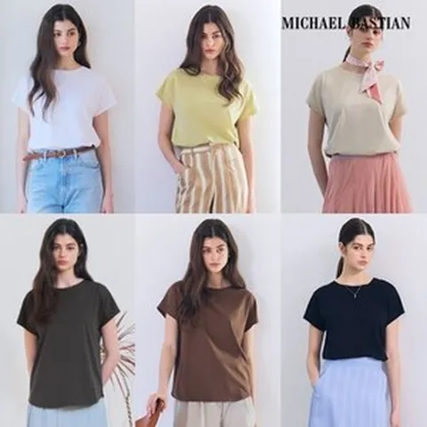 마이클 바스티안 마이클바스티안 25SS 오가닉 실켓 돌먼 티셔츠 6종 여성