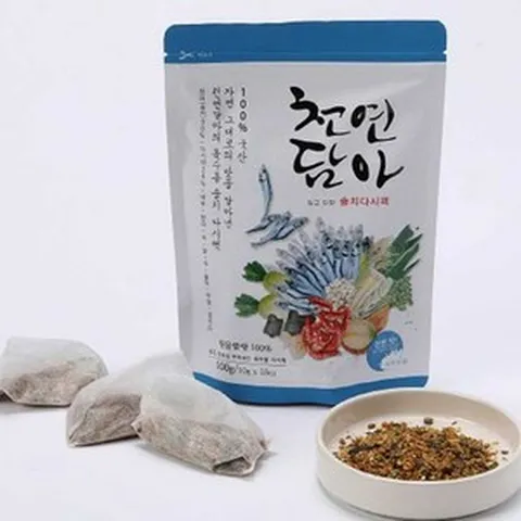 100% 국내산 천연 조미료 천연담아 솔치 다시마 육수팩 10개, 4개, 100g