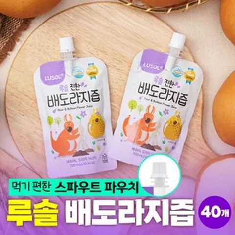 루솔이 만든 진한 배도라지즙 선물세트, 100ml, 40개