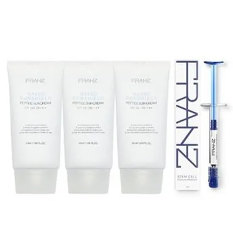 프란츠 선크림 네이키드 선쉴드 최화정 50ml 3개+줄기세포앰플1ml 409571, 프란츠 선크림 네이키드 선쉴드 최화정 50ml 3개+줄