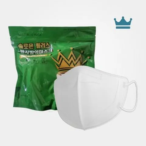 솔로몬 플러스 KF94 새부리형 마스크 대형 귀안아픈, 3개, 화이트, 25매입