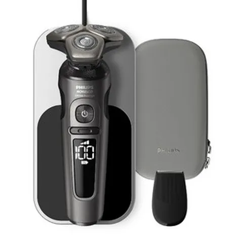 필립스 Norelco S9000 프레스티지 전기면도기 SP9872/86, S9000 프레스티지 + Qi 충전기