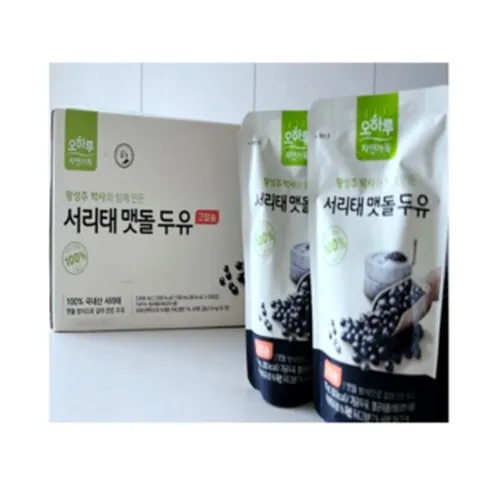 *사은품증정* 오하루 자연가득 서리태 맷돌 고칼슘 두유 best, 180ml