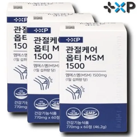 호관원프리미엄 골드 성분 함유 관절에 좋은 관절연골 옵티MSM1500 보스웰리아, 1박스, 120회분