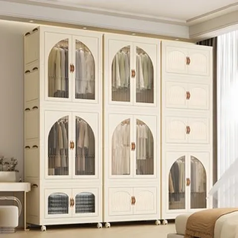 리빙원 원룸 이동식옷장 양문형 옷 수납함 대형 리빙박스 정리함 캐비넷 폴딩박스, 특대형 - A