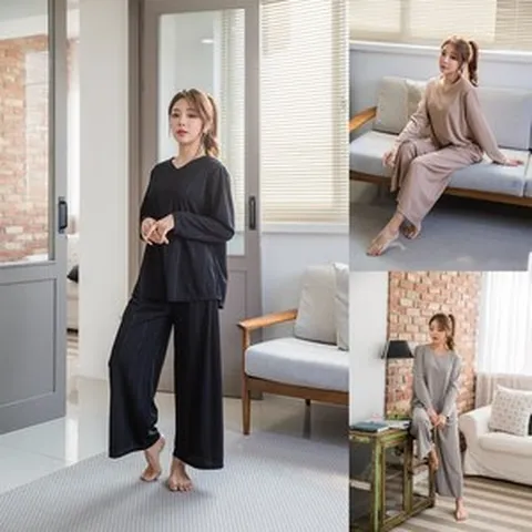 데일리 홈웨어 파자마 실내복 이지웨어 상하세트