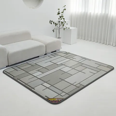 전기장판 프리미엄 모던체크 거실 카페트 온열 온돌 전기매트 사계절구들장 ㈜한일구들장 본사직영