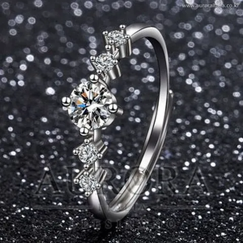 명품브랜드 다이아몬드 5부(0.5캐럿) 반지 BAN-2319