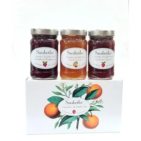 Sarabeth\'s Spreadable Fruit 3 Jar 사라베스 3가지맛 과일잼 선물용 510g 3팩, 3개