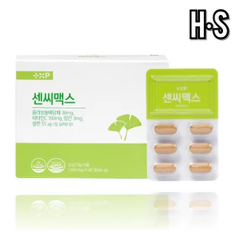 혈액순환장애 하지정맥 다리 혈관 에 좋은 음식 혈약순환제 징코 영양제, 1세트, 60회분