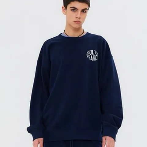 쿨트 WAVE LOGO CREWNECK NAVY