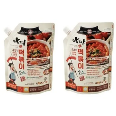 남녀노소 즐길 수 있는 부드러운 풍미 아딸 떡볶이소스 6인분 (300G) 2개, 1개, 300g