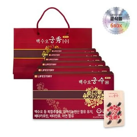 좋은버릇 백수오궁수 여성 갱년기 건강 6박스 (6개월분)+쇼핑백, 단품, 6개