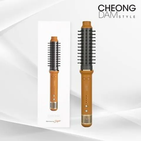 청담스타일 글램 오토 에어 스타일러 오렌지 골드, 바디솔라 연옥