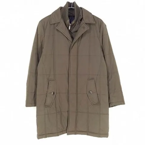 빈티지다온 중고 타운젠트 남성 웰론충전재 하프 자켓 브라운100