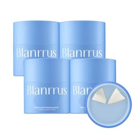 [블랑루스] 마일드 클린 그라인딩 밤 50ml 저자극 올인원 메이크업 클렌징 밤, 4개